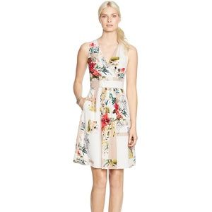 WHBM sleeveless watercolor dress